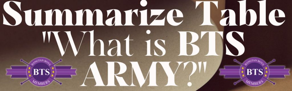 What is BTS ARMY?
